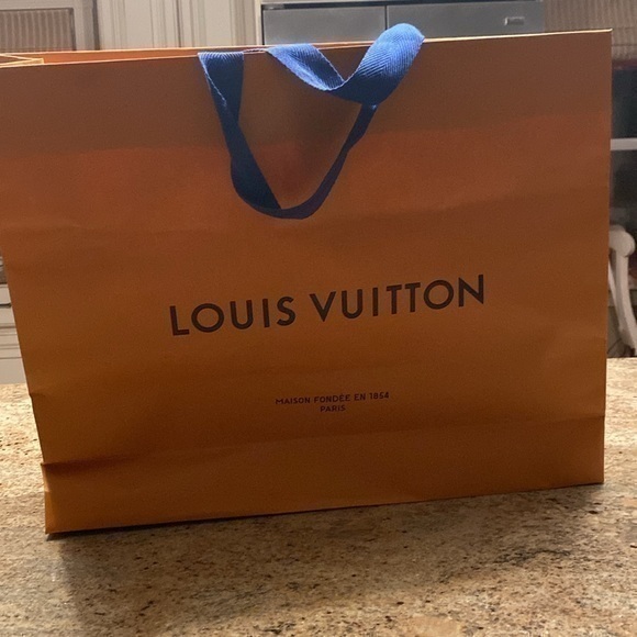 Louis Vuitton Large Shopping Bag Orange And Blue Great Condition